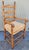 Folk Art 18Thc Pine Ladder Back Chair W/ Leather Seat Cushion For Sale - Image 3 of 8