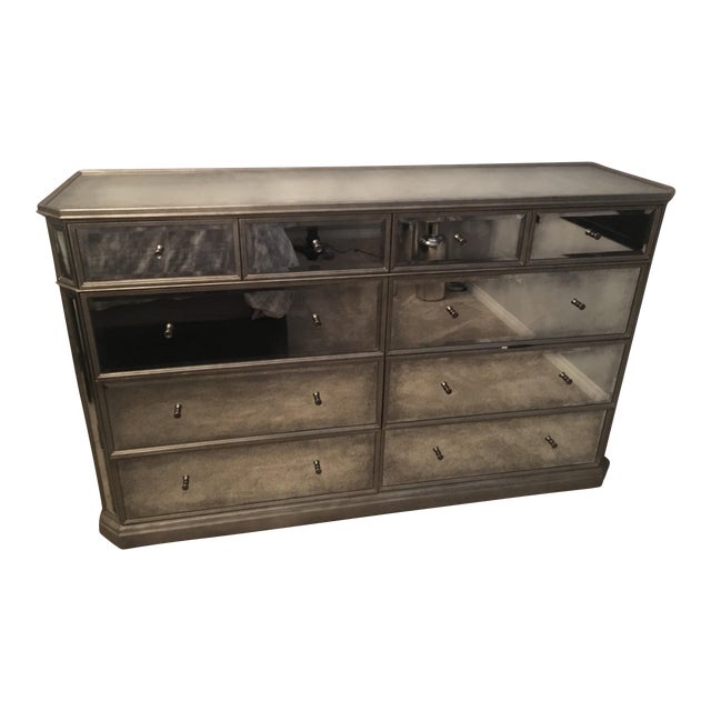 Restoration Hardware 1930s French Mirrored 10-Drawer Low ...