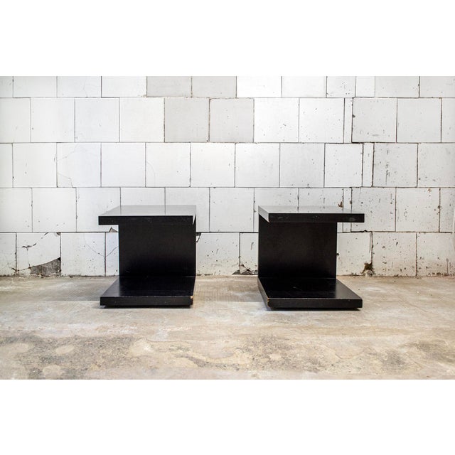 Wood Bedside Tables by Opi Milano for Cini & Nils, Italy, 1970s, Set of 2 For Sale - Image 7 of 7