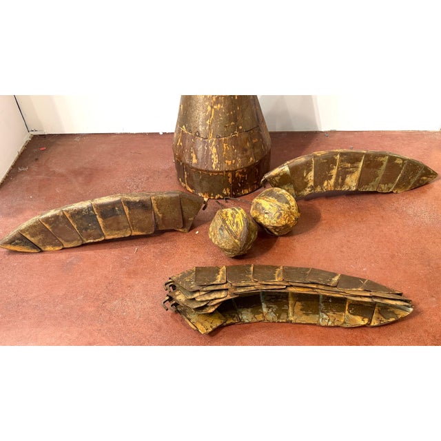 Monumental Mexican Sculptural Iron Palm Tree Manner of Sergio Bustamante For Sale - Image 14 of 15