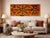 This striking wool wall tapestry by Jean-Claude Bissery showcases a bold, autumnal composition rendered in rich ochres,...