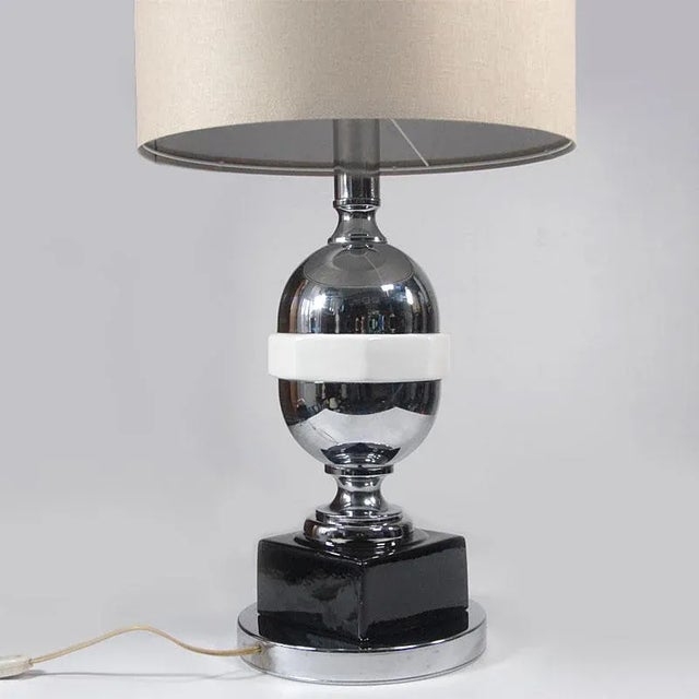 Belgian Space Age Table Lamp, 1970s, in Very Good conditions. Designed 1970 to 1979 This piece is attributed to the...