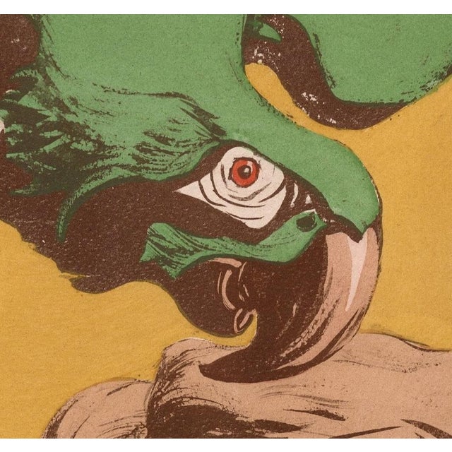 Angelo Jank, La Femme au Parroquet, 1898, Original Lithograph For Sale - Image 4 of 10