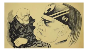 The Dictator, Original ink by Adolf Reinhold Hallman, 1938