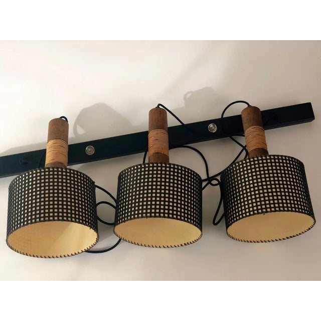 Mid-Century Pendant Lamp with 3 Elements from Werkstätte Hagenauer Wien, Austria, 1950s For Sale - Image 15 of 16
