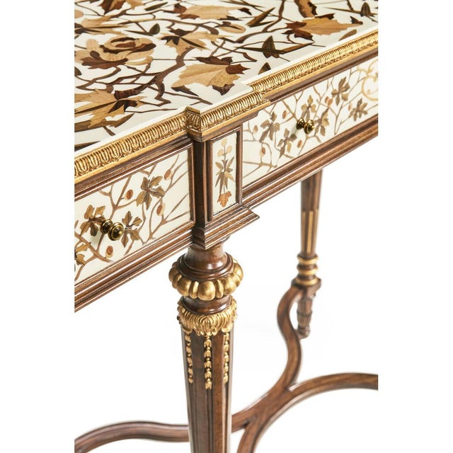 【仏蘭西】ルイ15世様式 Louis XVナイフレスト 6個組 Antique French Louis XV Inlaid Walnut Marble Brass Gallery