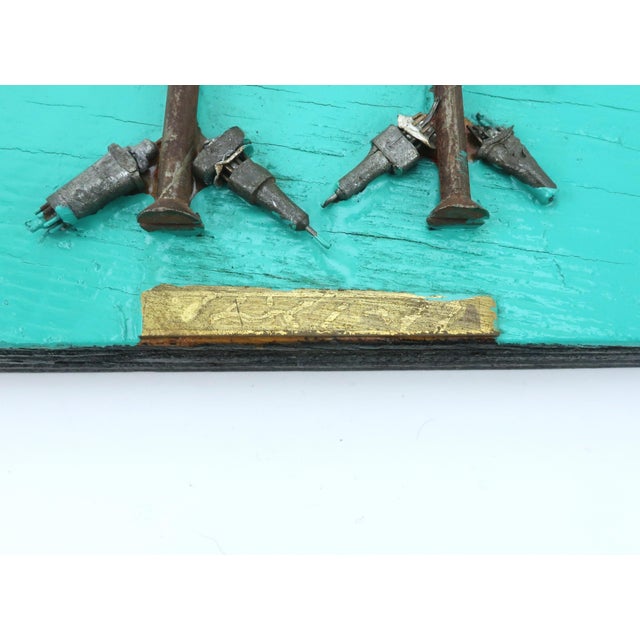 1960s Shih Hwa Brutalist Chicken Assemblage Wall Sculpture, 1960's For Sale - Image 5 of 12