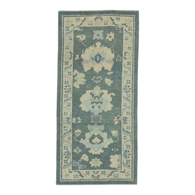 Turkish Oushak Rug 2'10"x 6'2" #19174 For Sale
