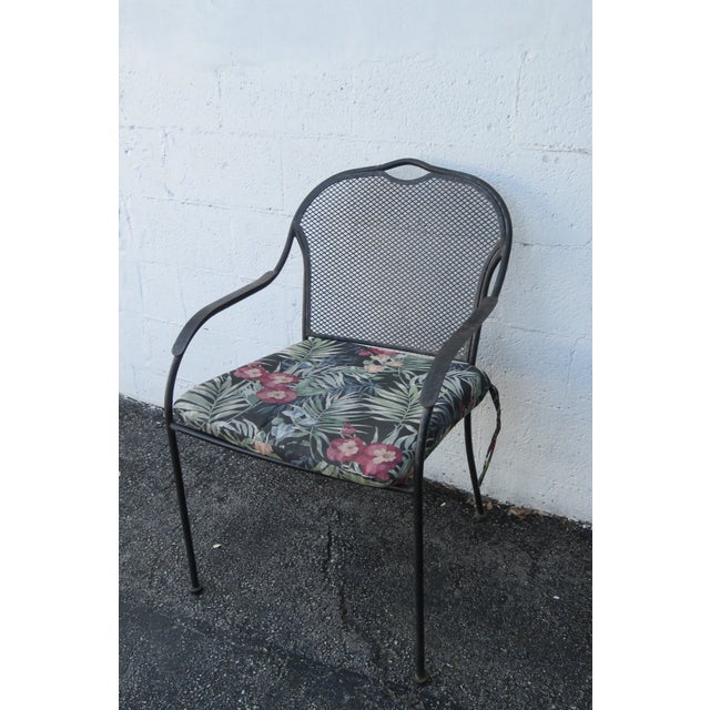 Mid century modern outdoor metal chairs a pair 4930 chairish
