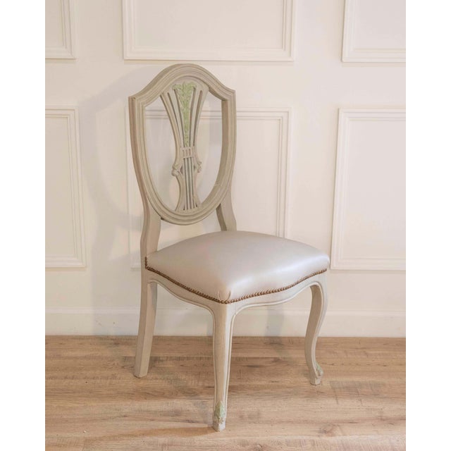 Set of Ten Louis XV–Louis XVI Transition Style Chairs, France, 20th Century For Sale - Image 4 of 18