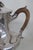 Metal Early 20th Century Silver Plated Swan Neck Tea Coffee Pot Tapered Baluster With Wood Handle For Sale - Image 7 of 16