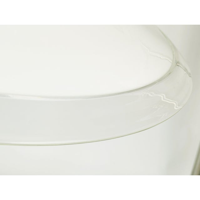 Clear & White Murano Glass Melania Pendant Lamp by Renato Toso for Leucos, 1970s For Sale - Image 6 of 14