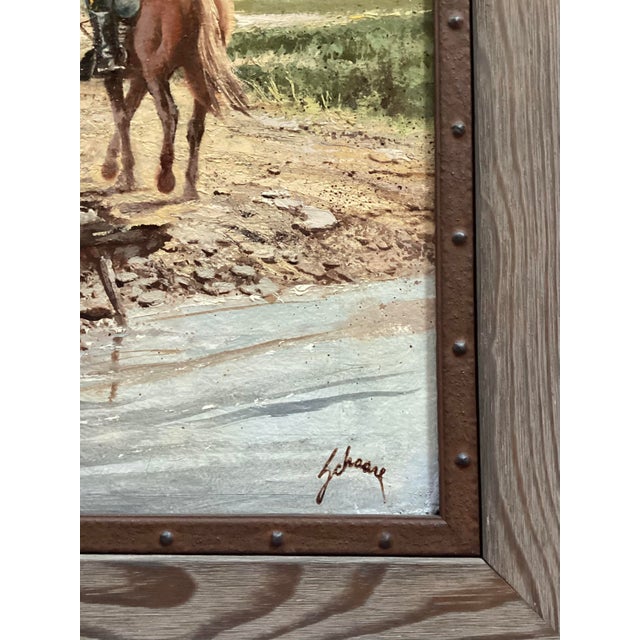 Late 20th Century Harry Schaare (1922-2008) "Elkhorn Tavern". Oil on Board. Signed Lower Right. For Sale - Image 5 of 5