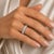 Platinum ring with 5 round brilliant diamonds weighing approximately 2.50 carats, 9.36g