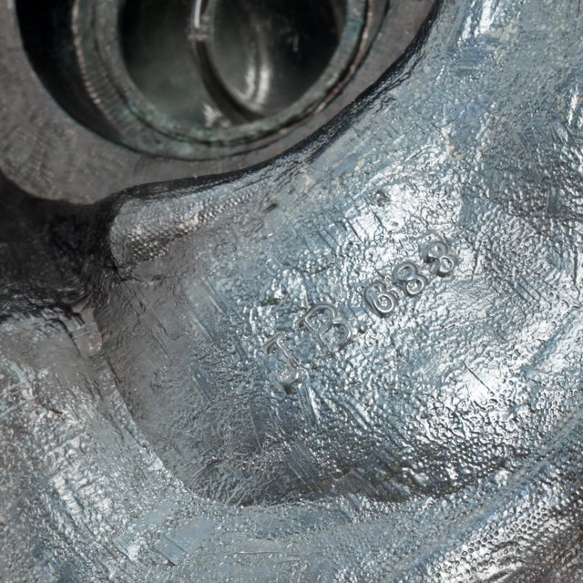 Antique Inkwell Jennings Brothers Pug Dog Pen Rest For Sale - Image 9 of 9