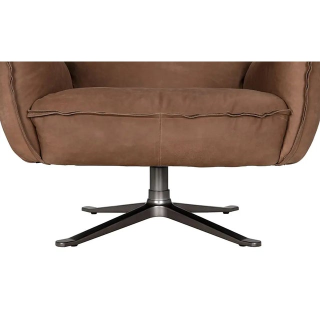 Mid-Century Modern NOIR Lawrenceville Swivel Chair For Sale - Image 3 of 6