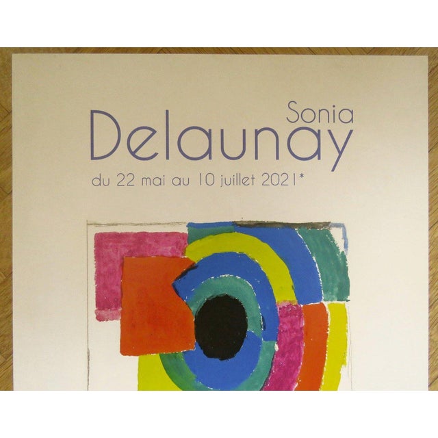 Modern Sonia Delaunay, Original Exhibition Poster, Zlotowski Gallery, Paris, 2021, Print For Sale - Image 3 of 8
