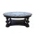 Round Ribbon Cross Pattern Marble Top Coffee Table For Sale - Image 10 of 10