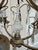 1930s Petite Brass and Crystal Chandelier For Sale - Image 4 of 7
