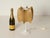 1960s Beige Tulip Cocoon Table Lamp with Brass Base attributed to Castiglioni for Hille, Italy, 1960s For Sale - Image 5 of 13