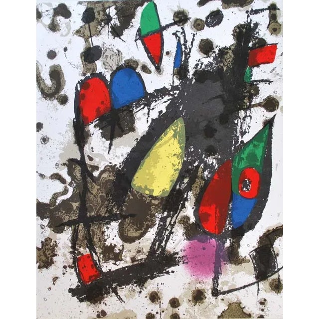 Contemporary 1975 Joan Miro Original Lithograph V2-C Mourlot For Sale - Image 3 of 3