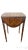 Vintage Maitland-Smith Drop Leaf Side Table With Painted Faux Marquetry, Brass Casters For Sale - Image 9 of 15