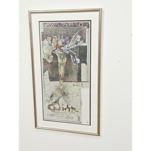 Horst Janssen, Artistic Poster Poems, 1979, Lithograph For Sale - Image 7 of 18