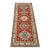 Kazak Runner 2’9” X 6’6” Red Wool Tribal Hand-Knotted Oriental Rug For Sale