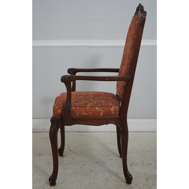 French Set of 12 Paine French Louis XV Walnut Dining Chairs For Sale - Image 3 of 18