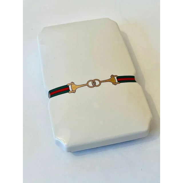 Mid 20th Century Porcelain Gucci Lidded Box with Incense 420 Holder For Sale - Image 5 of 12