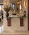 Brick Red A Pair of Antique 19th Century Carved Wooden Corbels With Fluted and Acanthus Leaf Details. For Sale - Image 8 of 10