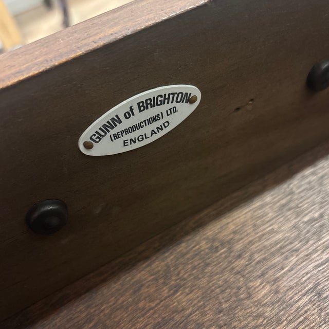 Vintage Georgian Style Flame Mahogany Secretary Desk For Sale - Image 9 of 10