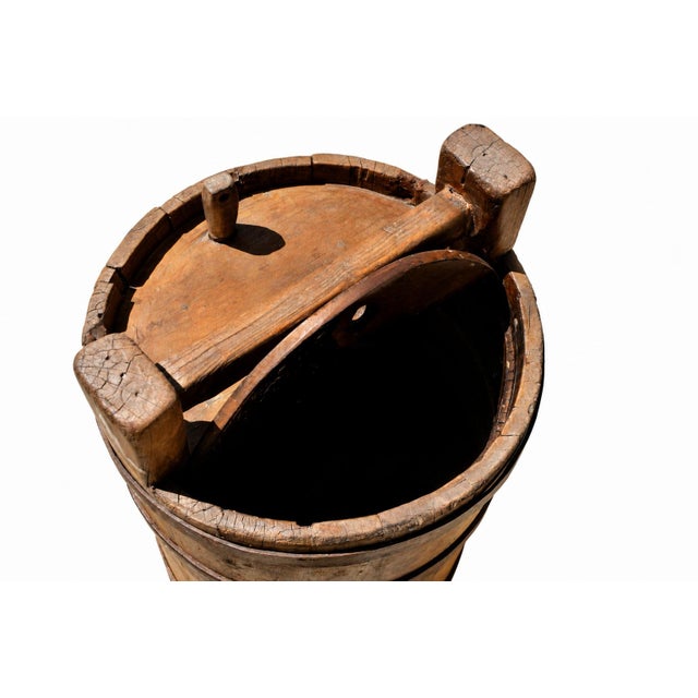 19th Century Chinese Wine Barrel Jujube Wood Iron Bands For Sale - Image 10 of 13