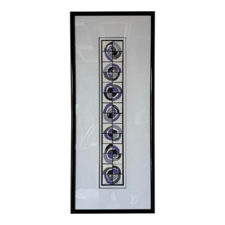 Vintage Angela Reichert “Dimensional Art Composition” Mixed Media Abstract Artwork – Framed For Sale