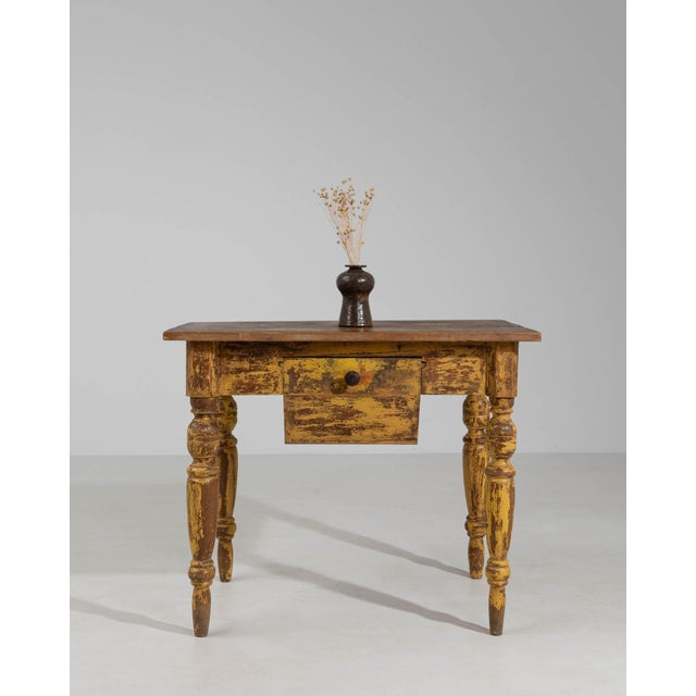 19th Century France Brown Wood Console Table For Sale In Greensboro - Image 6 of 10