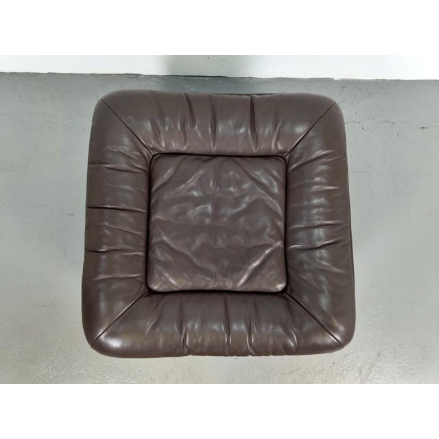 Brown Mid-Century DS 11 Ottoman in Brown Leather from de Sede, Switzerland, 1960s For Sale - Image 8 of 9