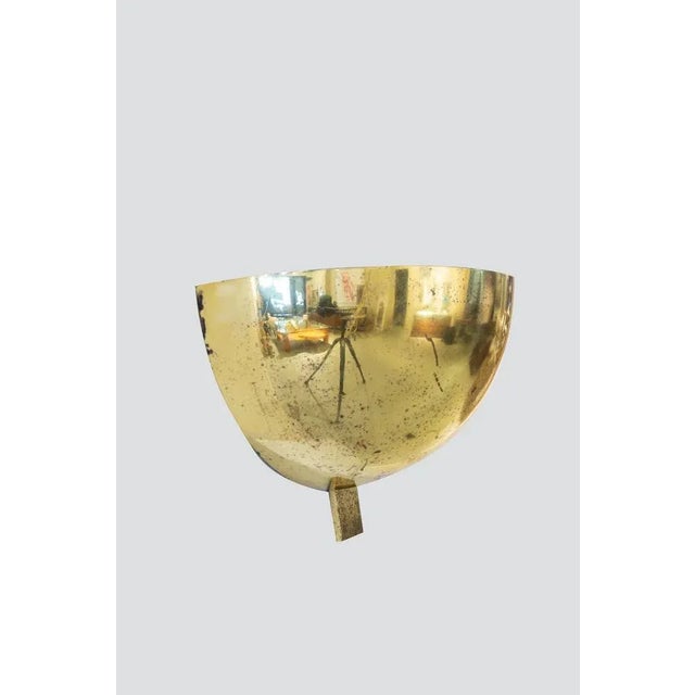 Metal Italian Wall Lights in Brass, 1970s, Set of 2 For Sale - Image 7 of 7