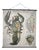 Vintage Linen School Map of The Lobster, 1940s For Sale