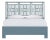 Finn Platform Bed King - Regatta Blue For Sale