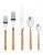Contemporary Mepra Fantasia 20-Piece Flatware Set, Orange For Sale - Image 3 of 3