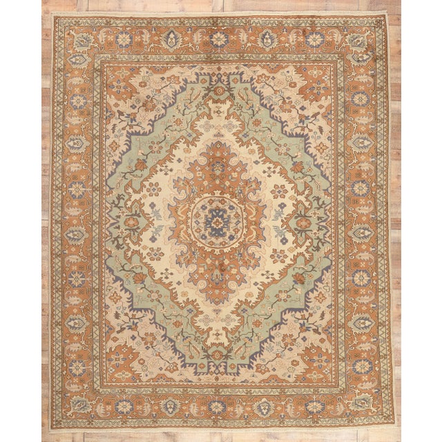 Late 20th Century Vintage Turkish Rug - 10'02 x 12'05 For Sale - Image 9 of 9