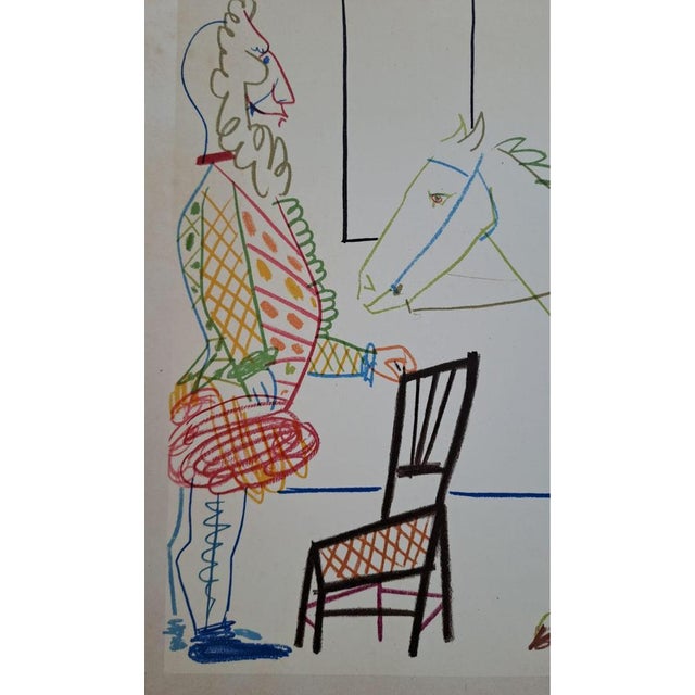 Modern Pablo Picasso, The Knight, The Nude Woman and the Valet, 1954, Lithograph For Sale - Image 3 of 4