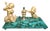 19th Century Italian Malachite and Ormolu Inkwell with Cupid and Mermaid, Mythol, 1890 For Sale
