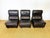 1970s Scandinavian Modular Leather Sofa and Armchair, 1960s, Set of 4 For Sale - Image 5 of 18