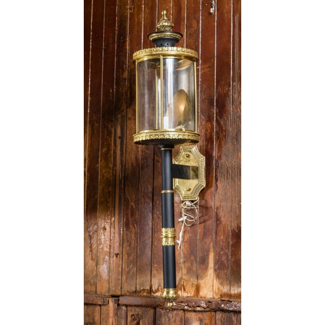 French Provincial Single Large French Wall Lantern or Sconce For Sale - Image 3 of 11