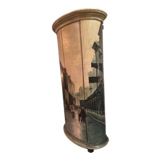 1990s Thomasville Ernest Hemingway Oval Dry Bar For Sale