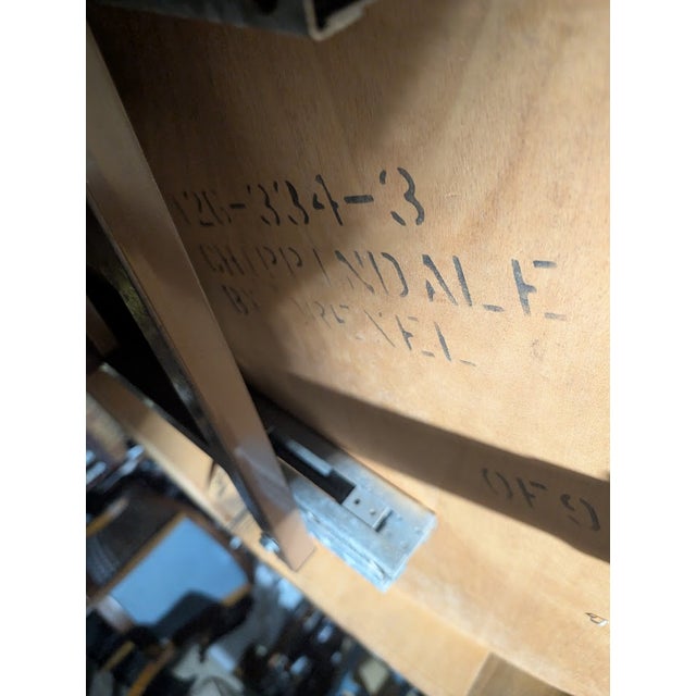 1970s Drexel Chippendale Mahogany Round Pedestal Dining Table For Sale - Image 10 of 10