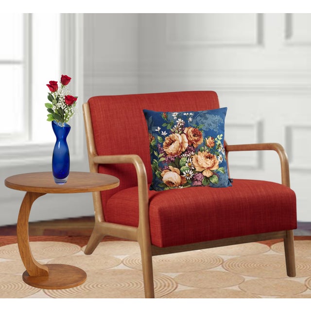 Blue Scandinavian Sommerso Cobalt Art Glass Asymmetrical Vase For Sale - Image 8 of 18