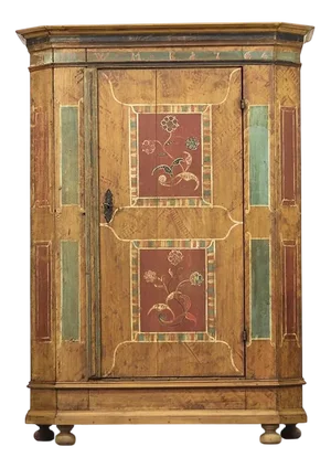 Painted Folk Art Bridal Cabinet, 1764