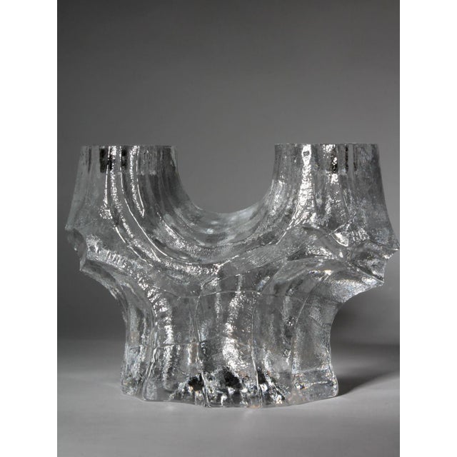 1960s Brutalist Crystal Candleholder by Christer Sjögren, 1960s For Sale - Image 5 of 6